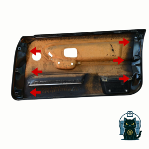 БМВ Е36 Купе -ремонтен к-кт за врата(сраничен)